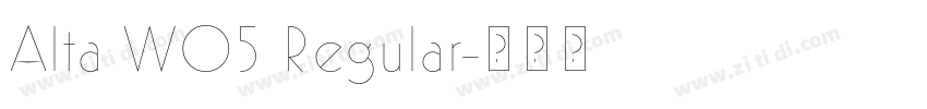 Alta W05 Regular字体转换 Alta W05 Regular字体转换